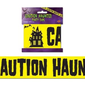 "Caution Haunted" Party Tape