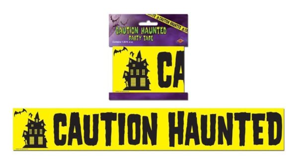 "Caution Haunted" Party Tape