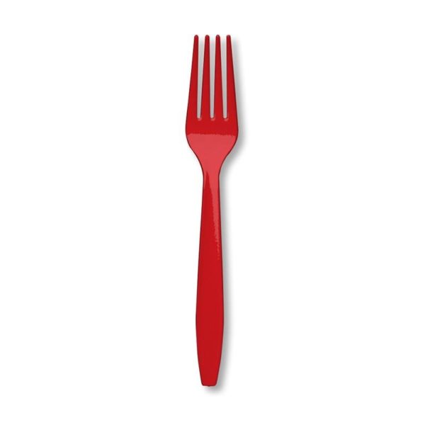 Classic Red Forks