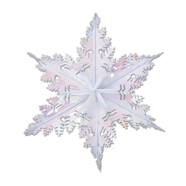 Metallic Winter Snowflake - Opalescent