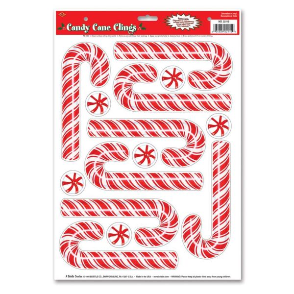 Candy Cane Clings
