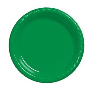 Emerald Green 7" Luncheon Plastic Plates