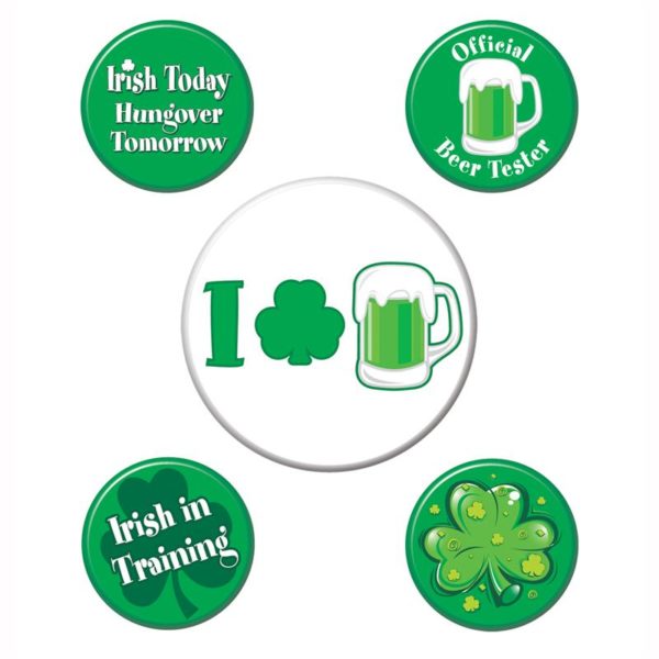 St Patrick's Party Buttons