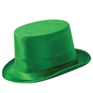 Green Vel-Felt Top Hat