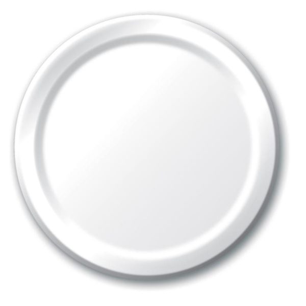 White 10" Banquet Paper Plates