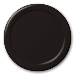 Black Velvet 9" Dinner Paper Plates