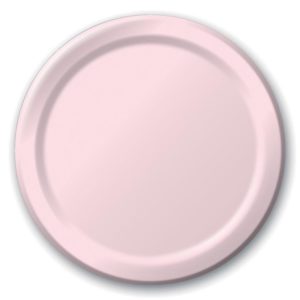 Classic Pink 9" Dinner Paper Plates
