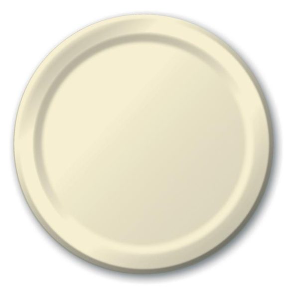 Ivory 9" Dinner Paper Plates