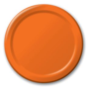 Sunkissed Orange 10" Banquet Paper Plates