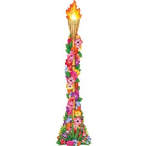 Jointed Floral Tiki Torch