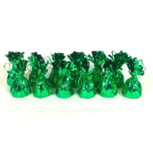 Green Foil Fringed Weight - Dozen Pack