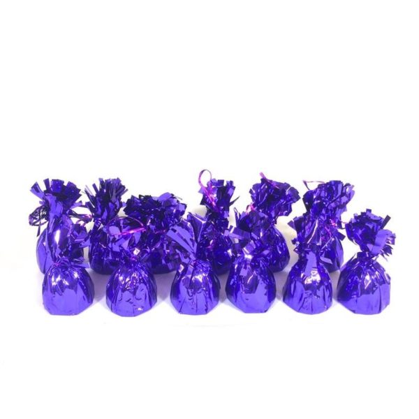 Purple Foil Fringed Weight - Dozen Pack