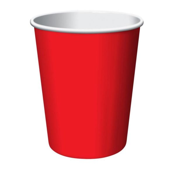 Classic Red 9 oz Paper Cups
