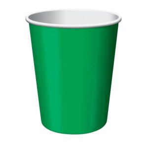 Emerald Green 9 oz Paper Cups