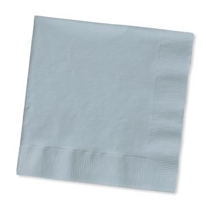Shimmering Silver Luncheon Napkins