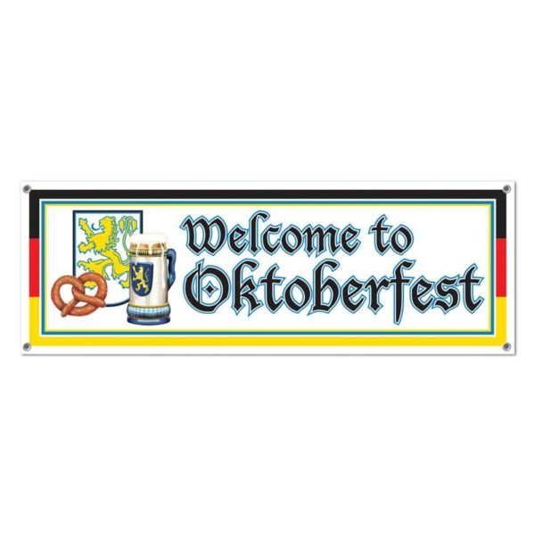 Welcome To Oktoberfest Sign Banner