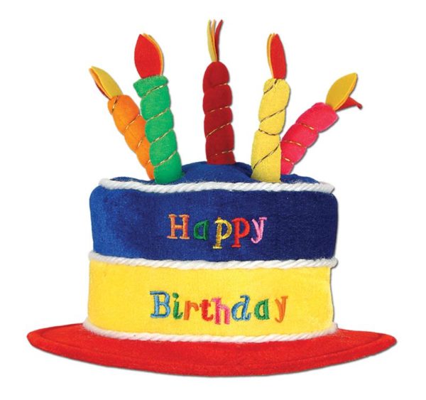 Plush Happy Birthday Hat