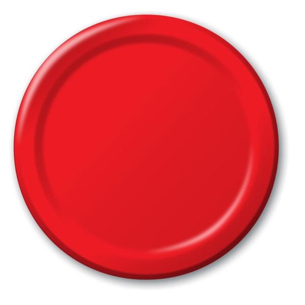 Classic Red 10" Banquet Paper Plates