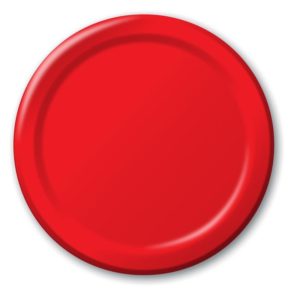 Classic Red 7" Luncheon Paper Plates