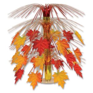 Fabric Fall Leaves Cascade Centerpiece