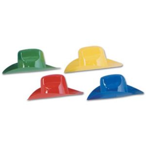 Miniature Plastic Cowboy Hats