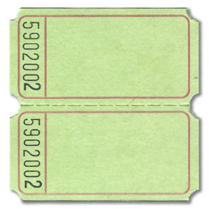 Premium Blank Double Roll Ticket