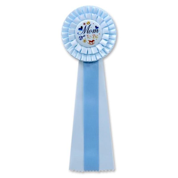 Mom To Be Deluxe Rosettes Blue