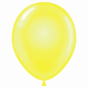 11" Crystal Yellow Latex Balloons
