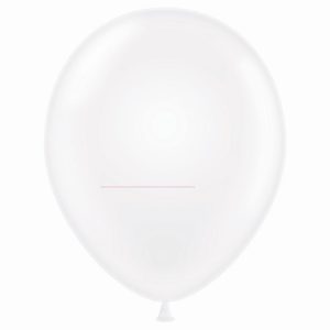 17" Standard White Balloons