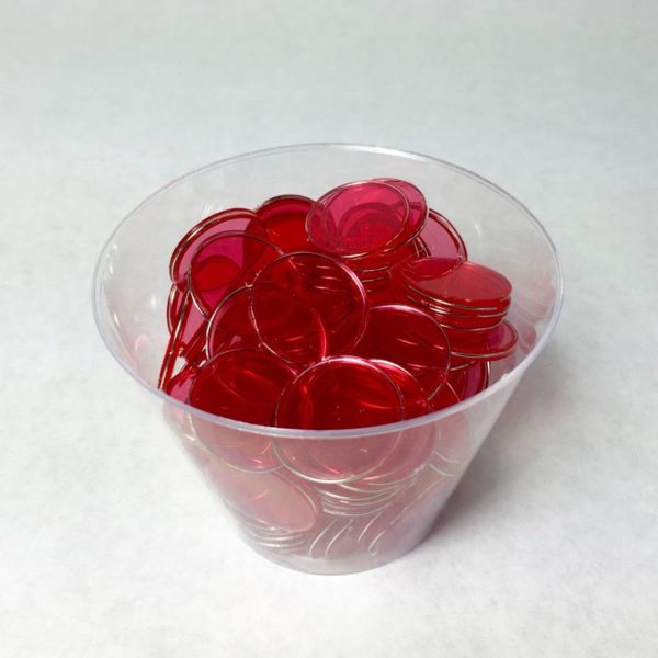 Red Magnetic Bingo Chips