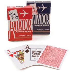 Aviator Jumbo Index Poker Playing Cards