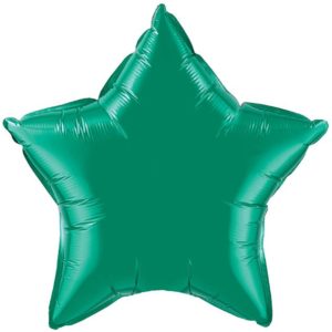 20" Star Emerald Green Foil Balloons