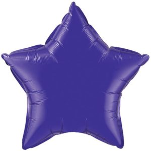 20" Star Quartz Purple Foil Balloons