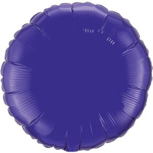18" Round Quartz Purple Foil Balloons