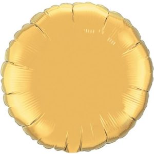 18" Round Gold Foil Balloons