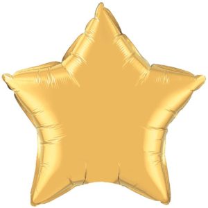 20" Star Gold Foil Balloons