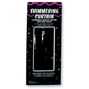Black Metallic Shimmering Curtain