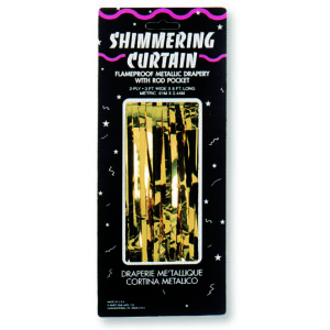 Gold Metallic Shimmering Curtain