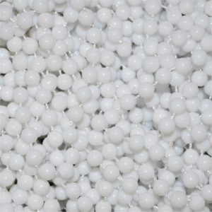 Snowflake White 33" 7mm Beads - Bulk -
