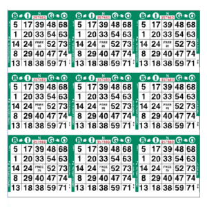 9on Square Bingo Paper - Case