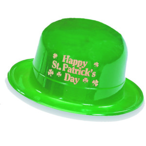 Plastic Derby with Gold Metallic Happy St. Patrick's Day