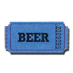 Premium Beer Roll Tickets Blue