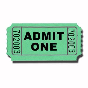 Classic Admit One Roll Tickets