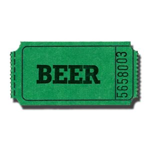 Premium Beer Roll Tickets Green