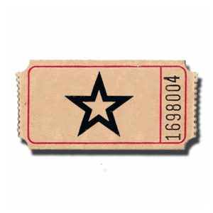 Lt Brown Premium Star Roll Tickets