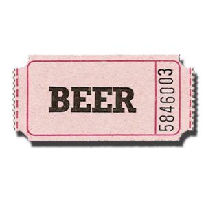 Premium Beer Roll Tickets Pink