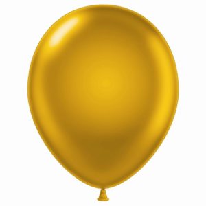 11" Metaltone Gold Latex Balloons