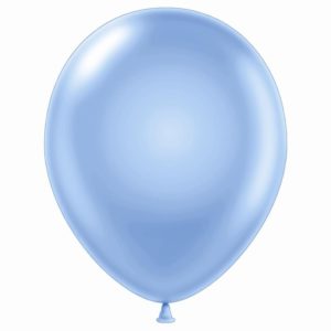 11" Pearlized Light Blue Latex Balloons