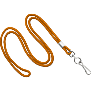 Round Lanyards with Nickel-Plated Steel Swivel Hook