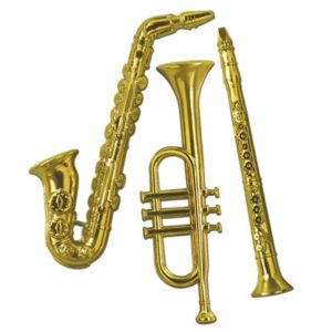 Gold Plastic Musical Instruments